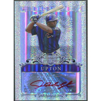 2006 Bowman Sterling #JU Justin Upton Prospects Refractor Rookie Auto #002/199