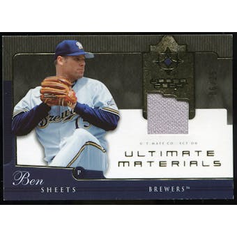 2005 Upper Deck Ultimate Collection Materials #BS Ben Sheets Jersey /25