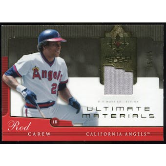 2005 Upper Deck Ultimate Collection Materials #CW Rod Carew Jersey /25