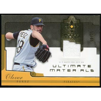 2005 Upper Deck Ultimate Collection Materials #OP Oliver Perez Jersey /25