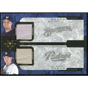 2005 Upper Deck Ultimate Collection Dual Materials #BJ Ben Sheets/Jake Peavy Jersey /15