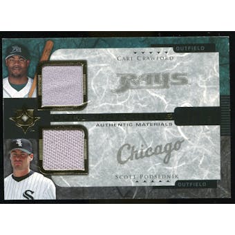 2005 Upper Deck Ultimate Collection Dual Materials #CP Carl Crawford/Scott Podsednik Jersey /15
