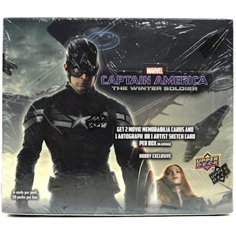 Marvel Captain America The Winter Soldier Trading Cards Box (Upper Deck 2014)