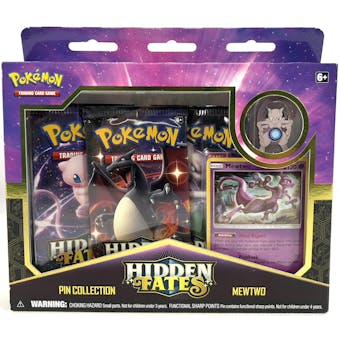 Pokemon Hidden Fates Pin Collection Pack - Mewtwo