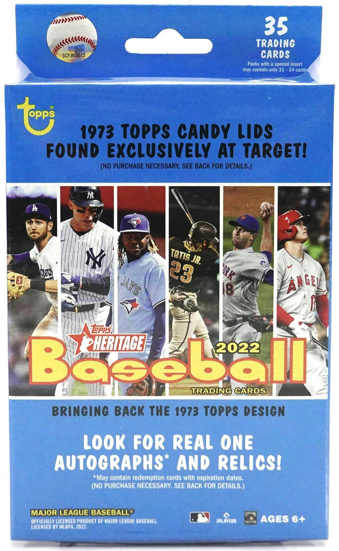 2022 Topps Heritage Baseball Hanger Box (Candy Lids!) DA Card World