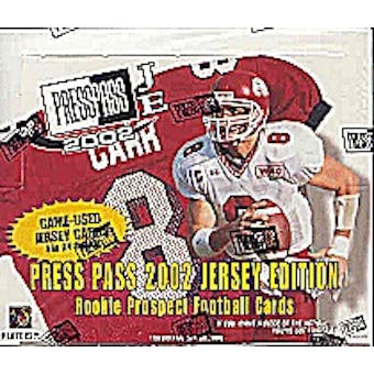 2002 Press Pass Jersey Edition Football Hobby Box