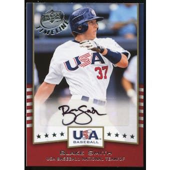 2008 Upper Deck Timeline Team USA Signatures #BS Blake Smith Autograph