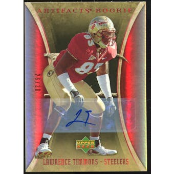 2007 Upper Deck Artifacts Rookie Autographs #183 Lawrence Timmons Autograph /30