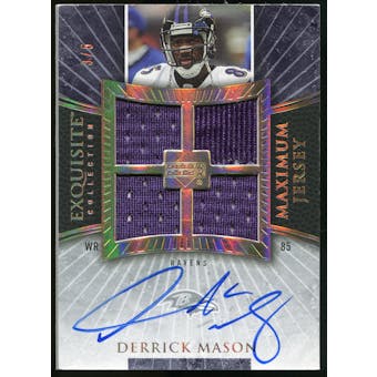 2006 Upper Deck Exquisite Collection Maximum Jersey Silver #XXLDM Derrick Mason /75