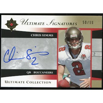 2006 Upper Deck Ultimate Collection Ultimate Signatures #USCS Chris Simms Autograph /99