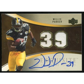 2006 Upper Deck Exquisite Collection Signature Numbers #ESNWP Willie Parker Autograph /39