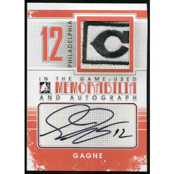 2013-14 In the Game ITG Used Autographed Memorabilia #MASG3 Simon Gagne /1
