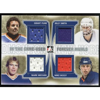 2013-14 In the Game ITG Used Forever Rivals Quad Jerseys Silver #FR02 Grant Fuhr/Mark Messier/Billy Smith/Mike