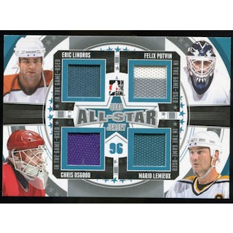 2013-14 In the Game ITG Used Game Used All Star Quad Jerseys Silver #ASQJ03 Eric Lindros/Felix Potvin/Chris Os