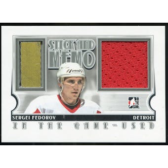 2013-14 In the Game ITG Used Game Used Stick and Memorabilia Silver #GUSM09 Sergei Fedorov /20
