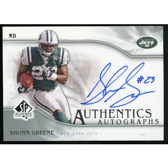 2009 Upper Deck SP Authentic Autographs #SPSG Shonn Greene Autograph