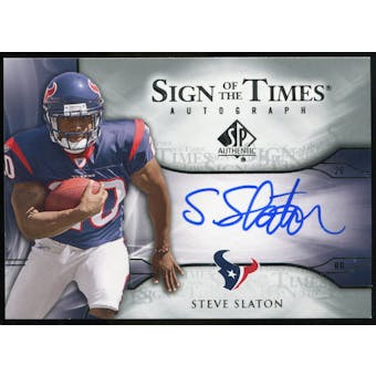 2009 Upper Deck SP Authentic Sign of the Times #STSS Steve Slaton Autograph