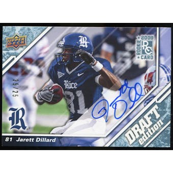 2009 Upper Deck Draft Edition Autographs Blue #40 Jarett Dillard Autograph /25
