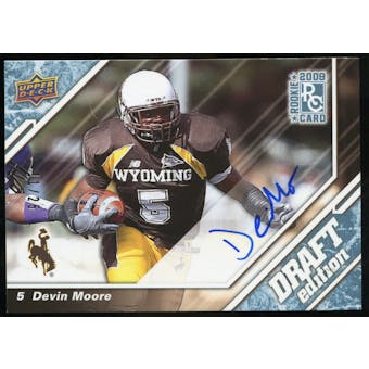 2009 Upper Deck Draft Edition Autographs Blue #79 Devin Moore Autograph /25