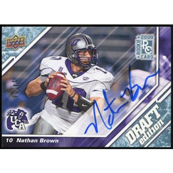 2009 Upper Deck Draft Edition Autographs Blue #91 Nathan Brown Autograph /25