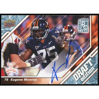 2009 Upper Deck Draft Edition Autographs Blue #107 Eugene Monroe Autograph /25