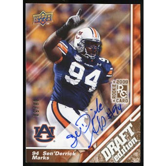 2009 Upper Deck Draft Edition Autographs Copper #53 Sen'Derrick Marks Autograph /50