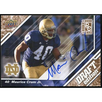 2009 Upper Deck Draft Edition Autographs Copper #64 Maurice Crum Autograph /50