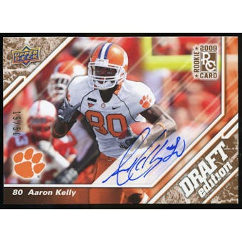 2009 Upper Deck Draft Edition Autographs Copper #89 Aaron Kelly Autograph /50