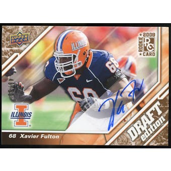 2009 Upper Deck Draft Edition Autographs Copper #108 Xavier Fulton Autograph /50