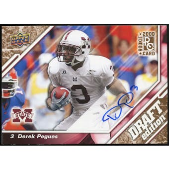2009 Upper Deck Draft Edition Autographs Copper #142 Derek Pegues Autograph /50