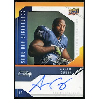 2009 Upper Deck Same Day Signatures #SDAC Aaron Curry Autograph
