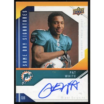 2009 Upper Deck Same Day Signatures #SDPW Pat White Autograph