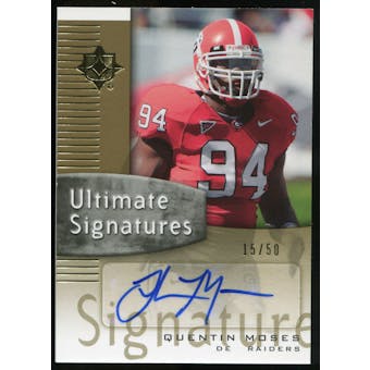 2007 Upper Deck Ultimate Collection Ultimate Signatures #USQM Quentin Moses Autograph