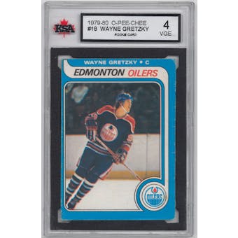 1979/80 O-Pee-Chee Hockey #18 Wayne Gretzky Rookie KSA 4 (VGE) *7828