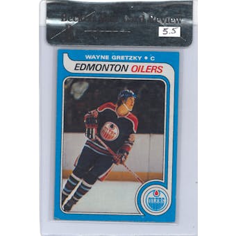 1979/80 Topps Hockey #18 Wayne Gretzky Rookie Beckett Raw Card Review 5.5 *1449