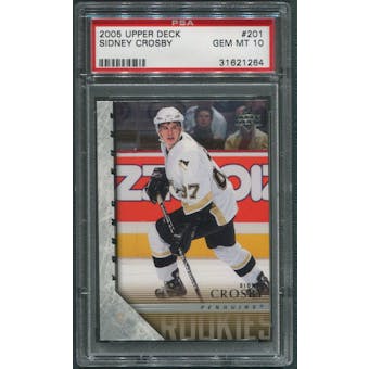 2005/06 Upper Deck #201 Sidney Crosby Young Guns Rookie PSA 10 (GEM MT) *1264