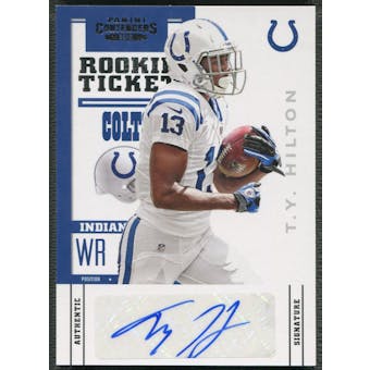 2012 Panini Contenders #186 T.Y. Hilton Rookie Auto