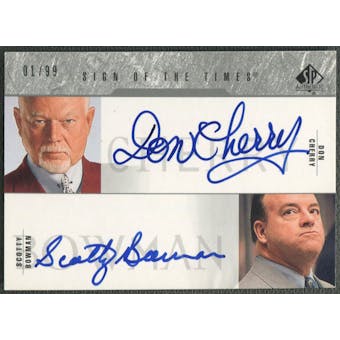 2003/04 SP Authentic #BCY Scotty Bowman & Don Cherry Sign of the Times Auto #01/99
