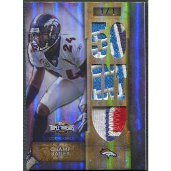 2012 Topps Triple Threads #TTR116 Champ Bailey Platinum Patch #1/1