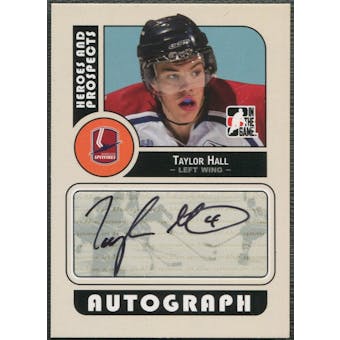 2008/09 ITG Heroes and Prospects #ATH Taylor Hall Rookie Auto