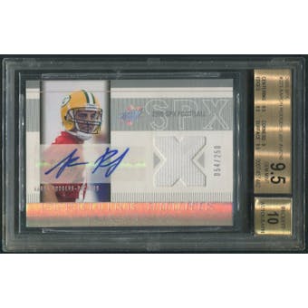 2005 SPx #223 Aaron Rodgers Rookie Jersey Auto #054/250 BGS 9.5