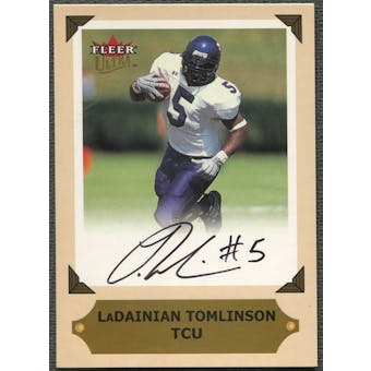 2001 Ultra #29 LaDainian Tomlinson College Greats Previews Rookie Auto