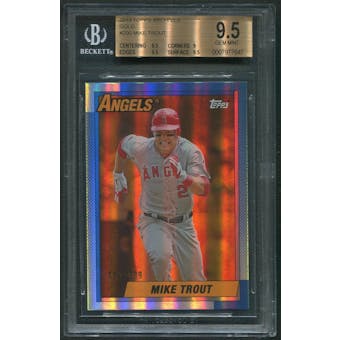 2013 Topps Archives #200 Mike Trout Gold #117/199 BGS 9.5 (GEM MINT) *7647