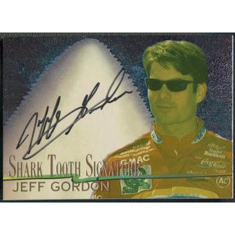 1997 Race Sharks #ST2 Jeff Gordon Shark Tooth Signatures Auto #215/400