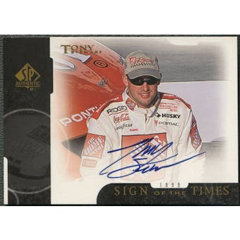 1999 SP Authentic #TS Tony Stewart Sign of the Times Auto
