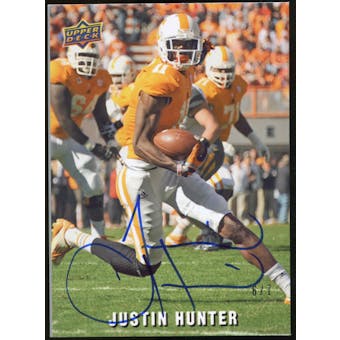 2013 Upper Deck Quantum Images Signatures #IJH Justin Hunter Autograph 6/7