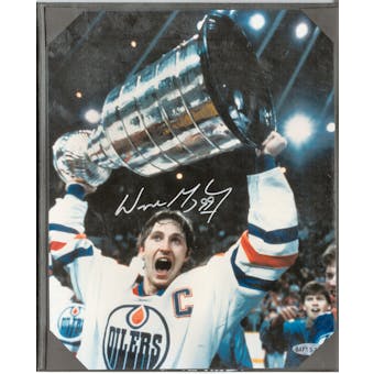 Wayne Gretzky Autographed Edmonton Oilers Stanley Cup 8x10 Photo (UDA)