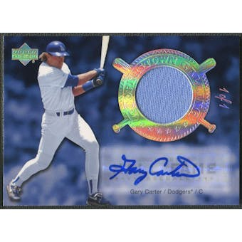 2005 Upper Deck Hall of Fame #GC3 Gary Carter Cooperstown Calling Rainbow Jersey Auto #1/1