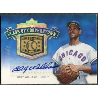 2005 Upper Deck Hall of Fame #BW2 Billy Williams Class of Cooperstown Rainbow Bat Auto #1/1