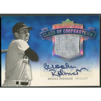 2005 Upper Deck Hall of Fame #BR1 Brooks Robinson Class of Cooperstown Rainbow Jersey Auto #1/1